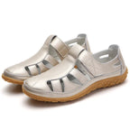 Women's Cutwork Sandals with Adjustable Touch Fastening Strap