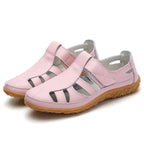 Women's Cutwork Sandals with Adjustable Touch Fastening Strap