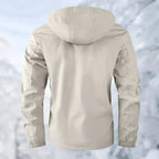 Veste imperméable à capuche avec poches pour homme