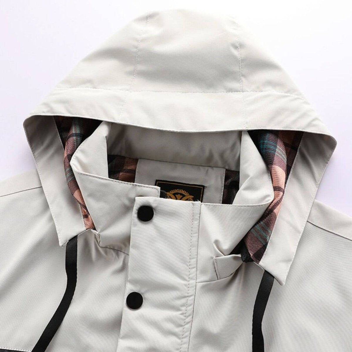 Veste imperméable à capuche avec poches pour homme – vue 3