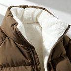 Veste matelassée capuche doublure sherpa pour femme – vue 4