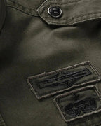 Veste militaire col montant multi-poches pour homme – vue 2