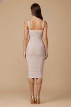 Women's Bandage Sweetheart Bodycon Midi Dress