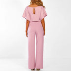 Three-quarter view of the co-ord set worn together