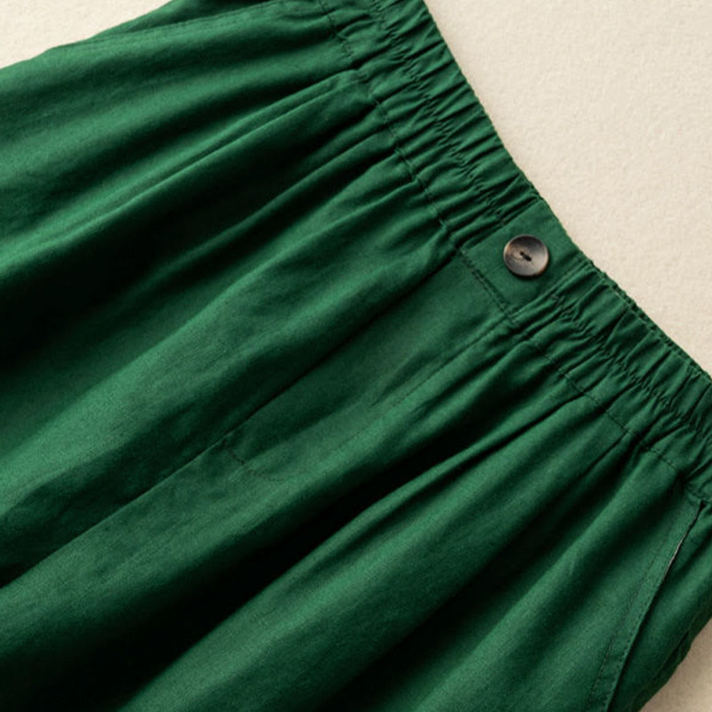 Detail shot of elasticated waistband and waist seam
