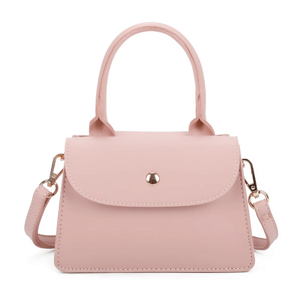 Mini handbag worn crossbody with detachable shoulder strap