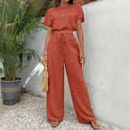 Full-length shot of complete set worn as styled outfit