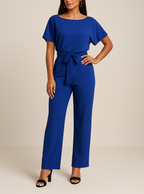 Full length side view of jumpsuit silhouette