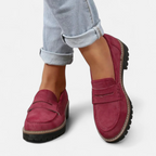 Loafer heel and sole detail from underneath