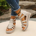 Flatform sole rhinestone embellishment close-up