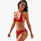 Tie-side bikini bottoms detail shot