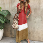 Side profile showing relaxed silhouette and ankle-length hem
