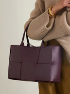 Interior view of spacious tote bag with dual top handles