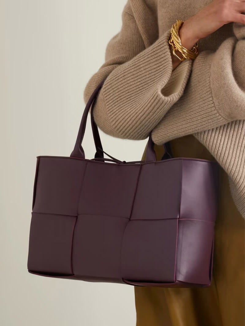 Interior view of spacious tote bag with dual top handles