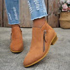 Back view showing heel counter and boot shaft