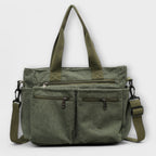 Women's Corduroy Multi Pocket Tote Bag