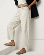 Women's Leopard Wide Leg Denim Jeans
