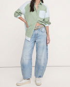 Women's Leopard Wide Leg Denim Jeans