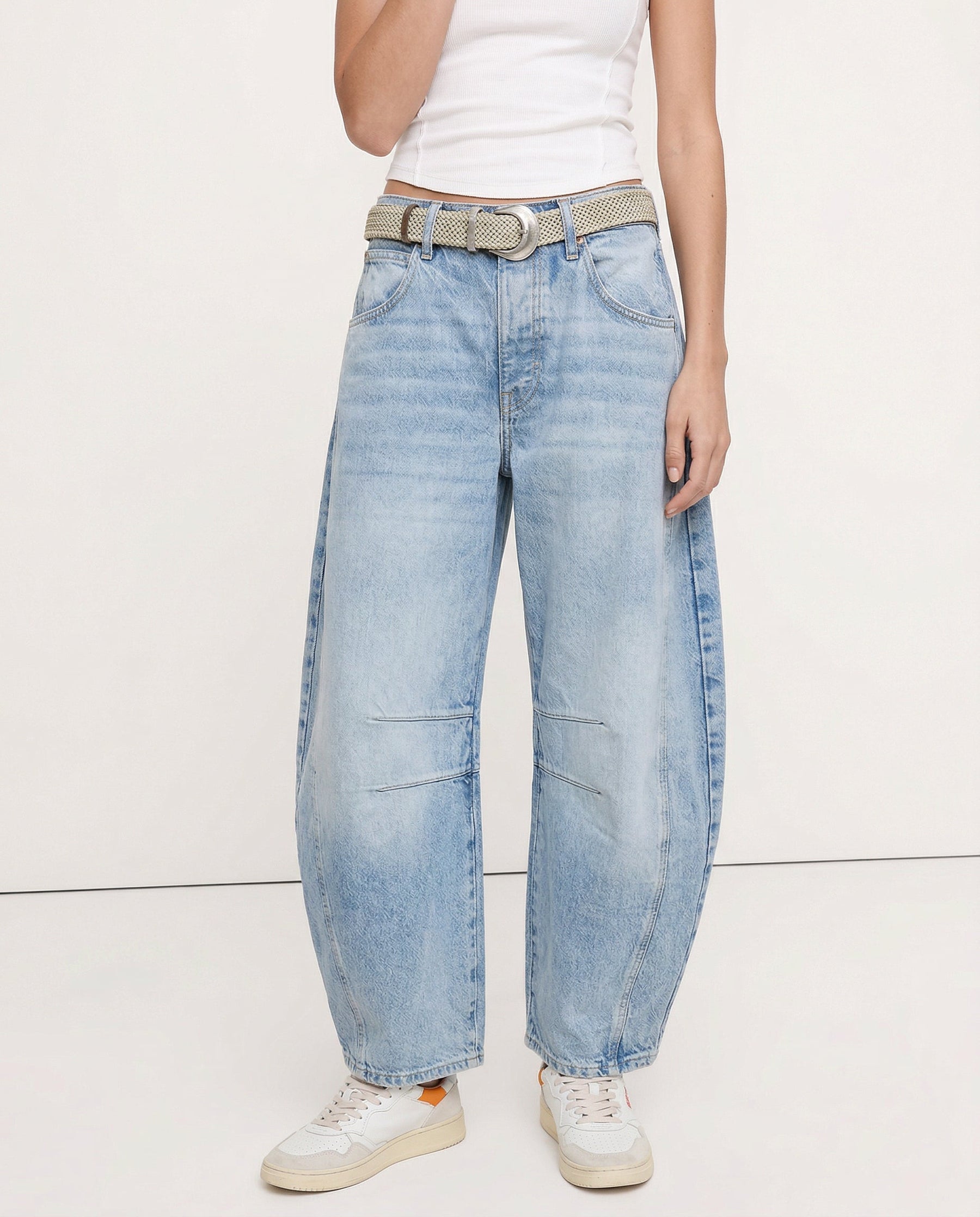 Women's Leopard Wide Leg Denim Jeans