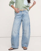 Women's Leopard Wide Leg Denim Jeans