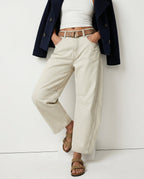 Women's Leopard Wide Leg Denim Jeans
