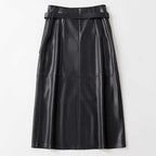Side profile of skirt asymmetrical silhouette