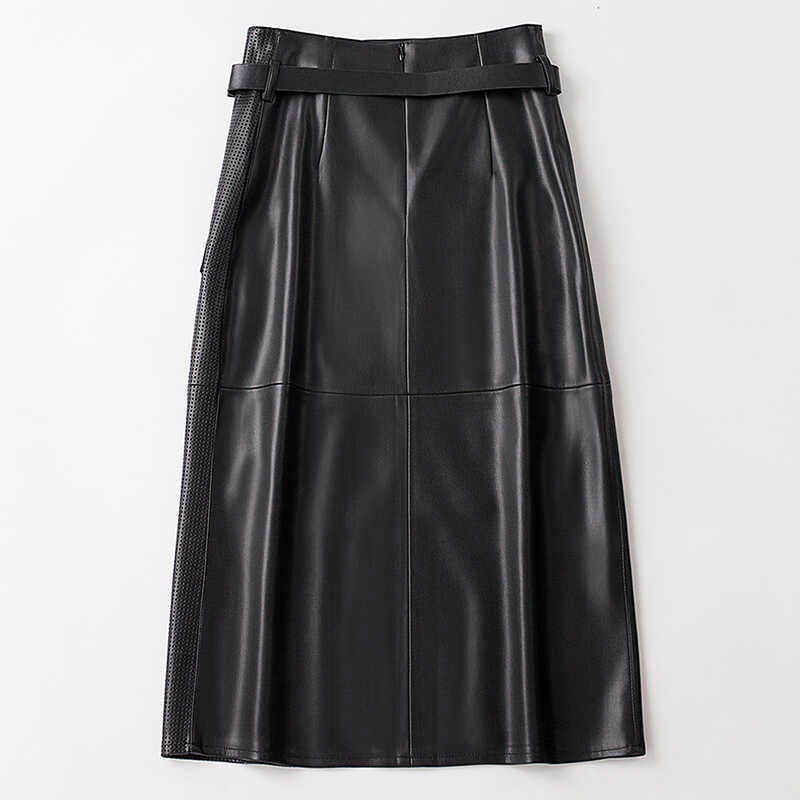 Side profile of skirt asymmetrical silhouette