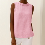 Close-up of fabric texture and rolled collar detail