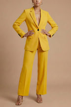 Detail shot of blazer cuff and sleeve tailoring