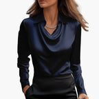 Detail of collar and upper neckline area