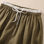 Waistband drawstring adjustment detail