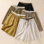 Women's Linen Relaxed Knee Length Shorts