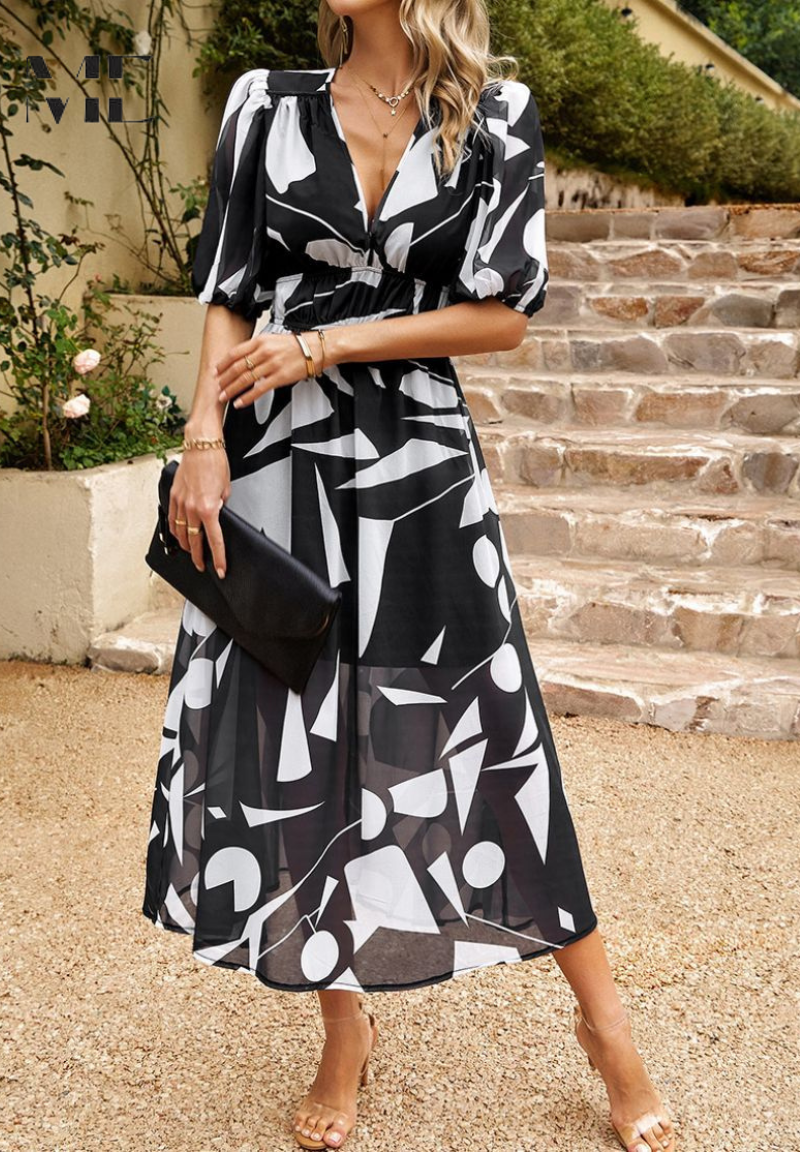 Full-length view of dress hem and skirt