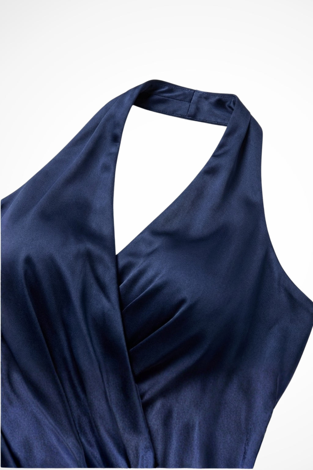 Three-quarter angle showing overall dress proportions