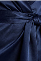 Detail of satin fabric texture and finish