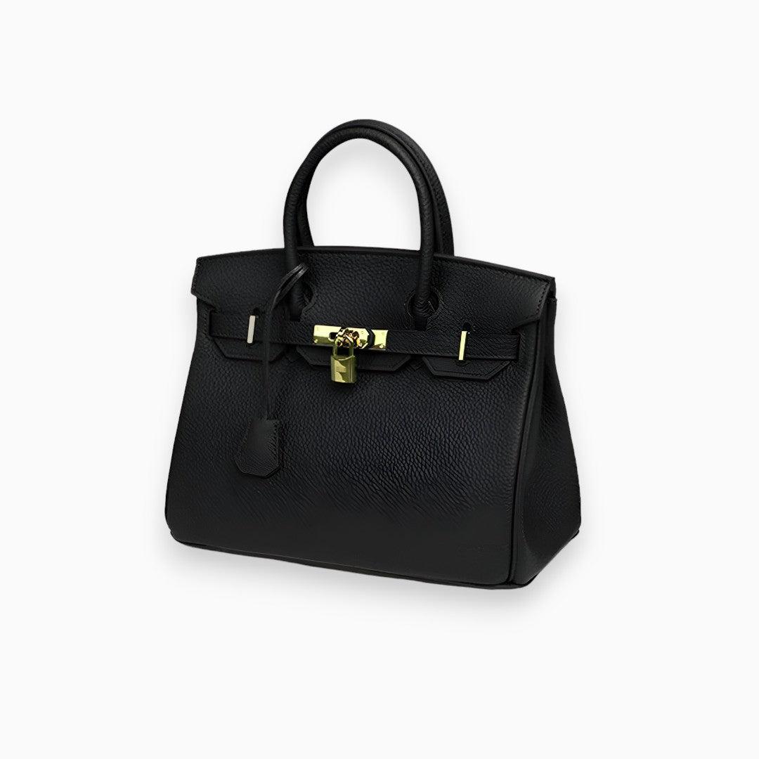 Back view of structured tote bag showing silhouette