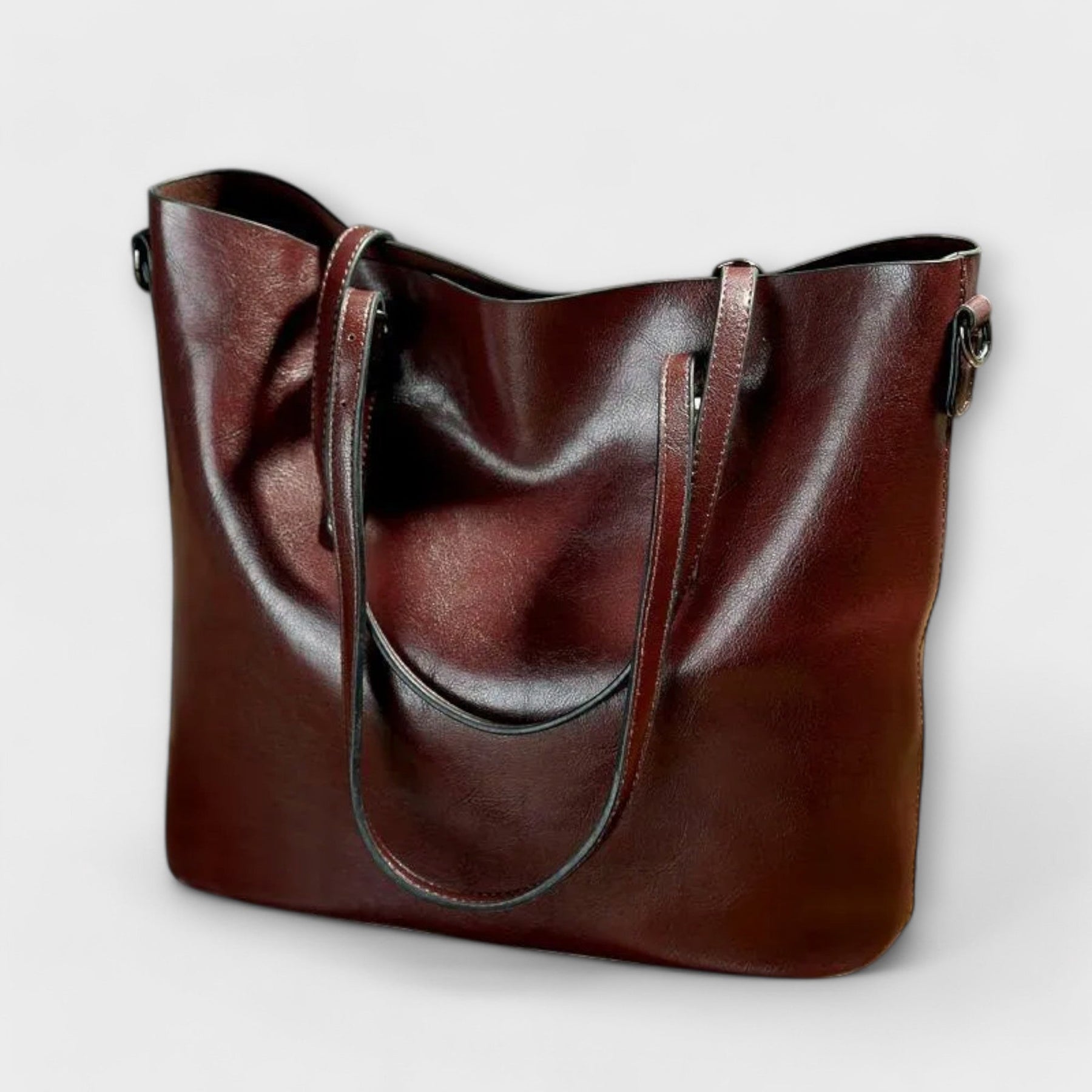 Interior view of tote bag showing spacious compartment