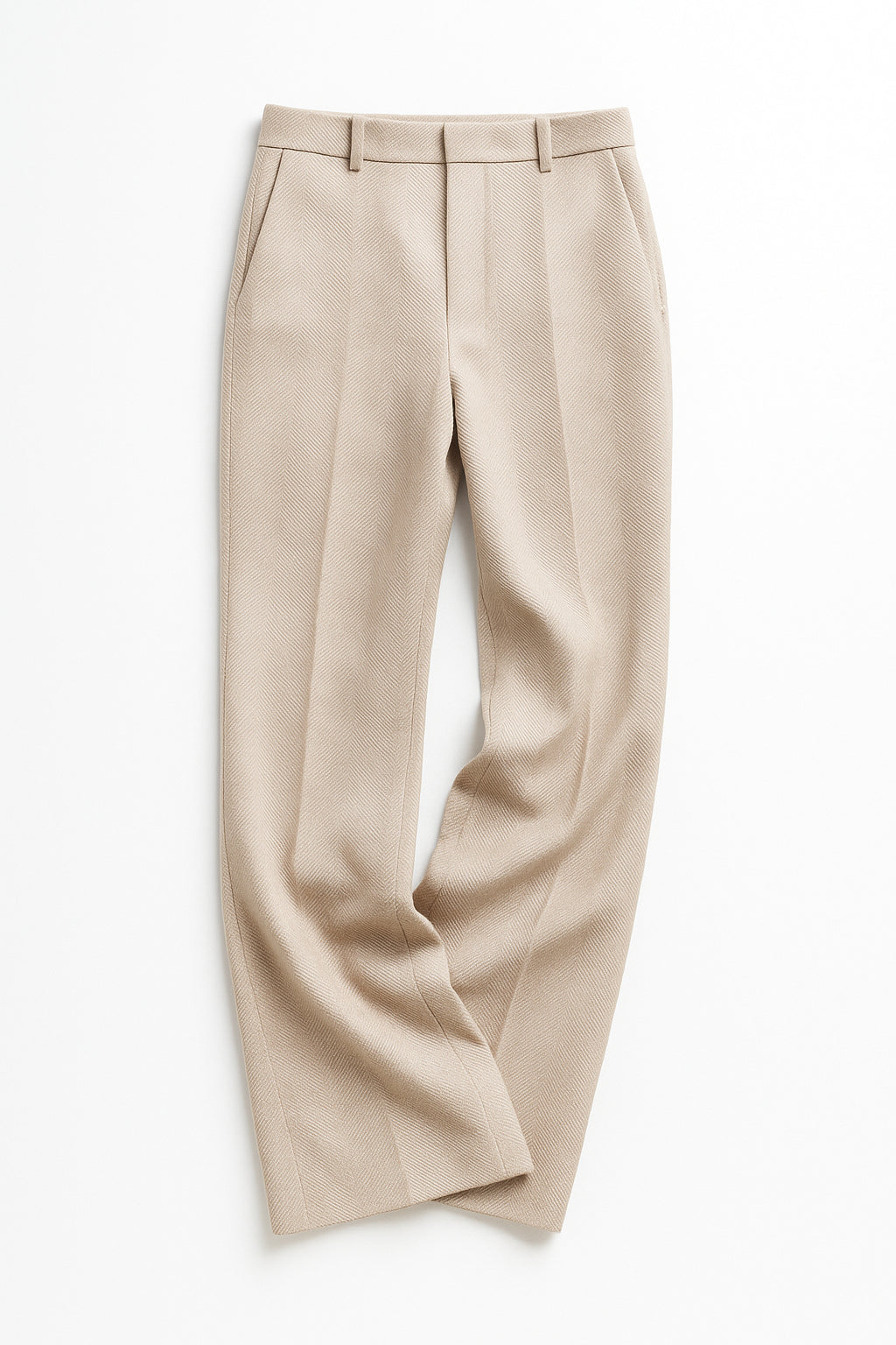 Women's Herringbone Wide Leg Trousers