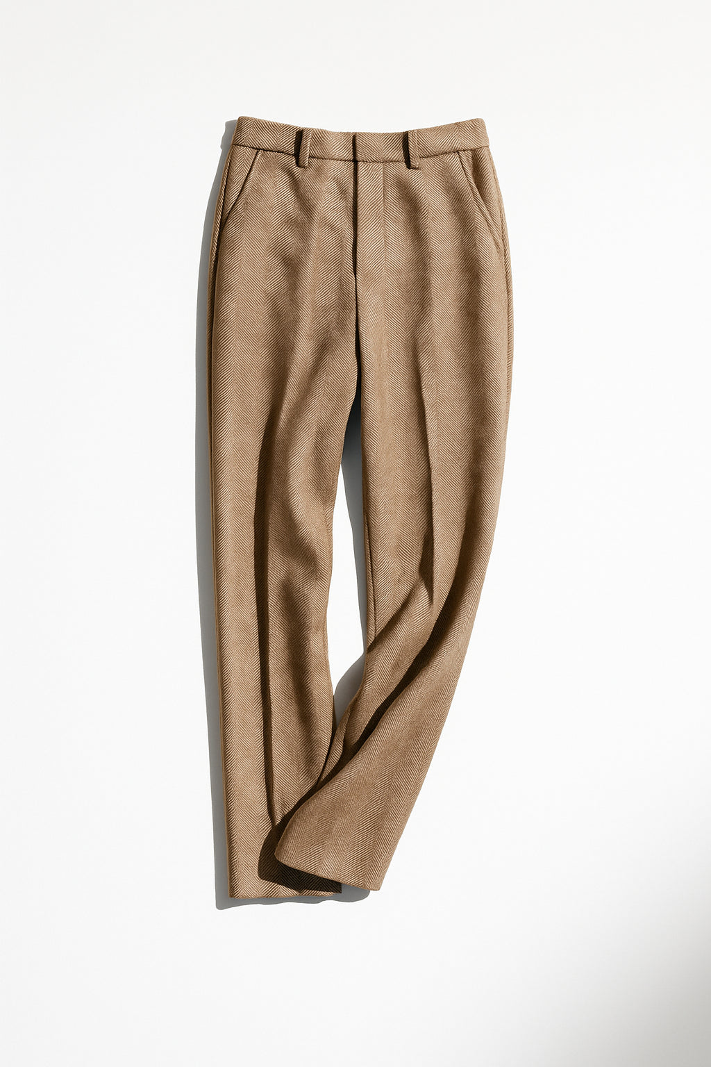 Women's Herringbone Wide Leg Trousers